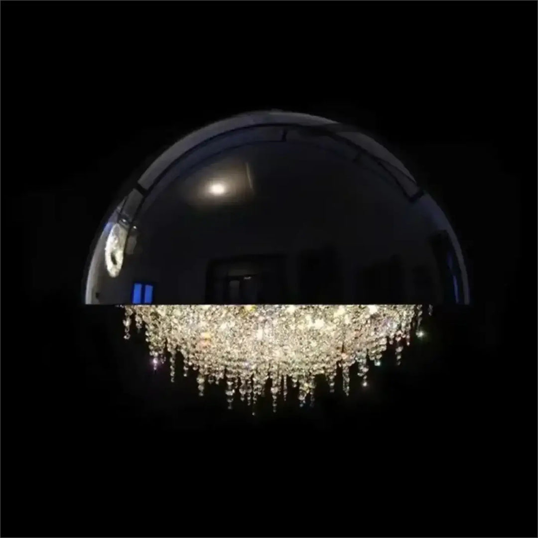 Suspension design demi sphère avec cristaux éblouissants
