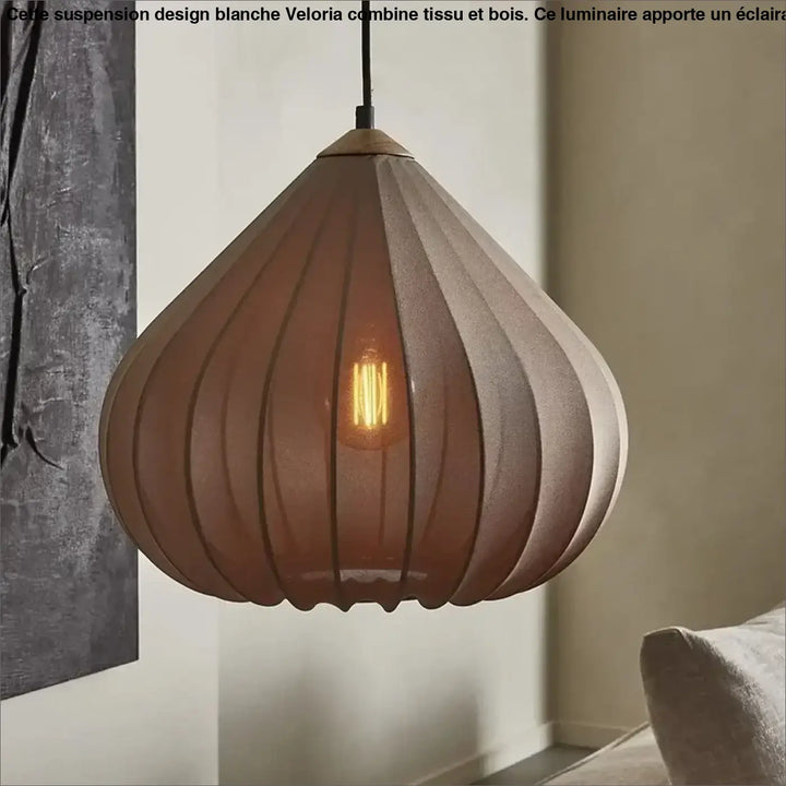 Suspension Luminaire Moderne en Papier Sculpté Design Élégant

