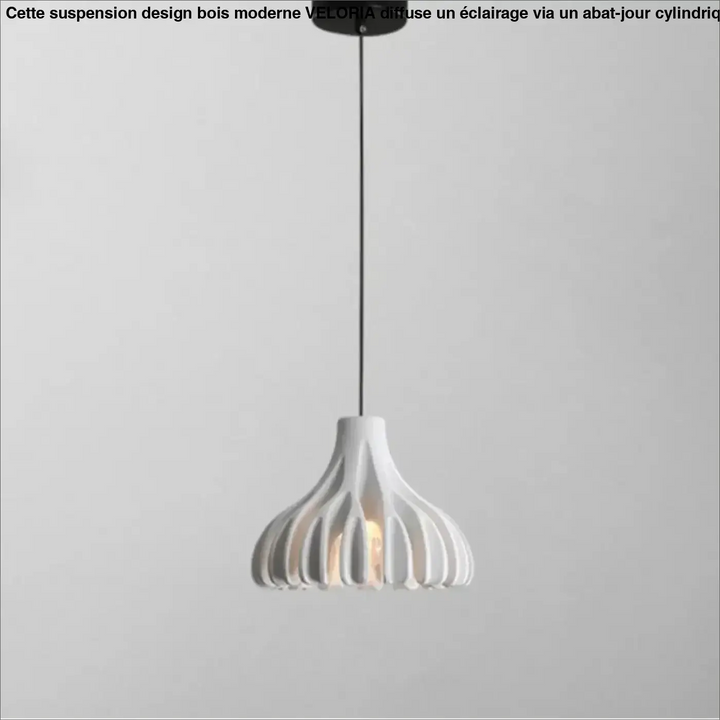 Suspension Contemporaine En Bois Et Couleur Chic Élégante
