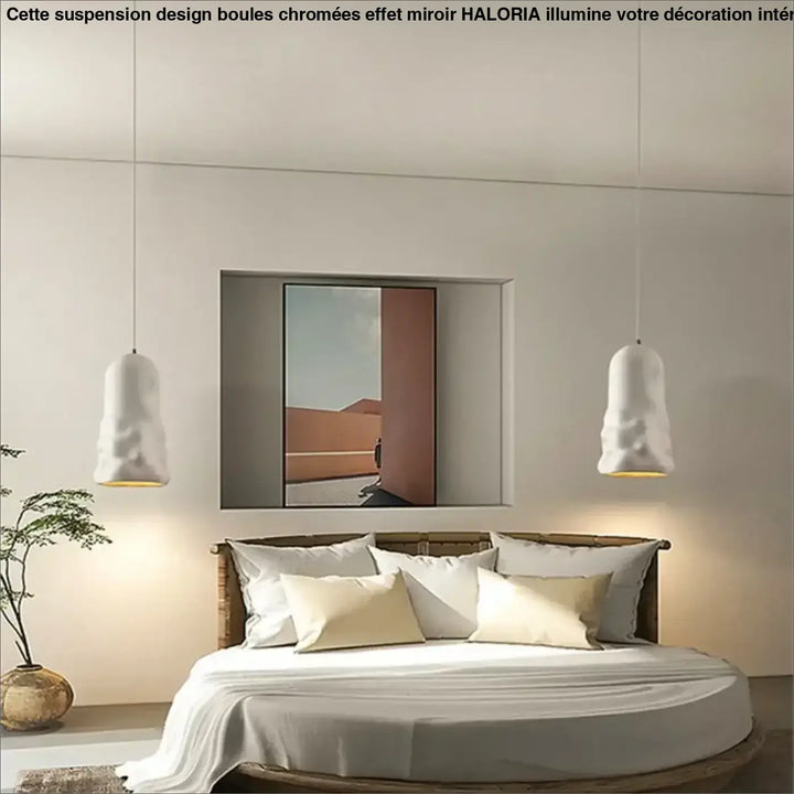 Suspension Luminaire moderne tube en verre sculpté

