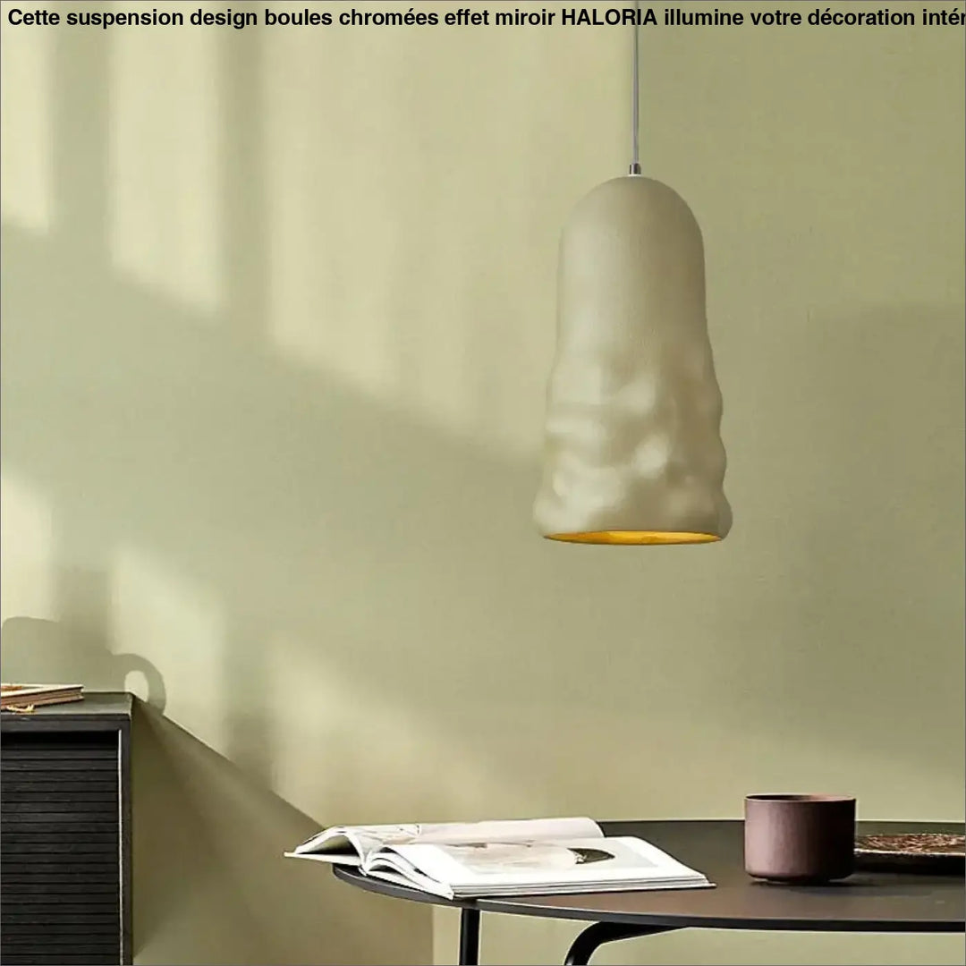 Suspension Luminaire moderne tube en verre sculpté

