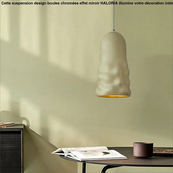 Suspension Luminaire moderne tube en verre sculpté

