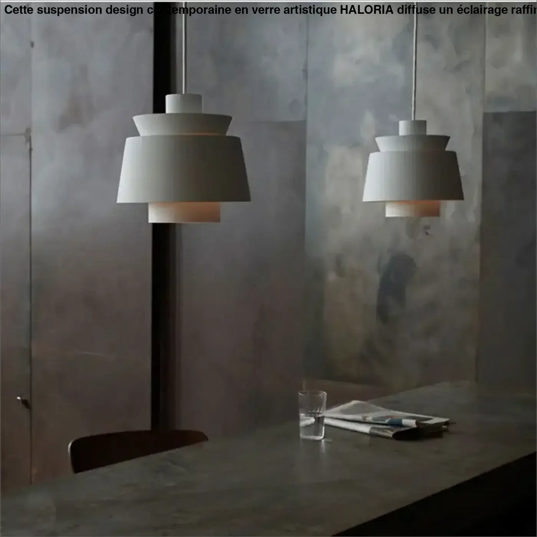 Suspension luminaire design moderne en métal coloré design
