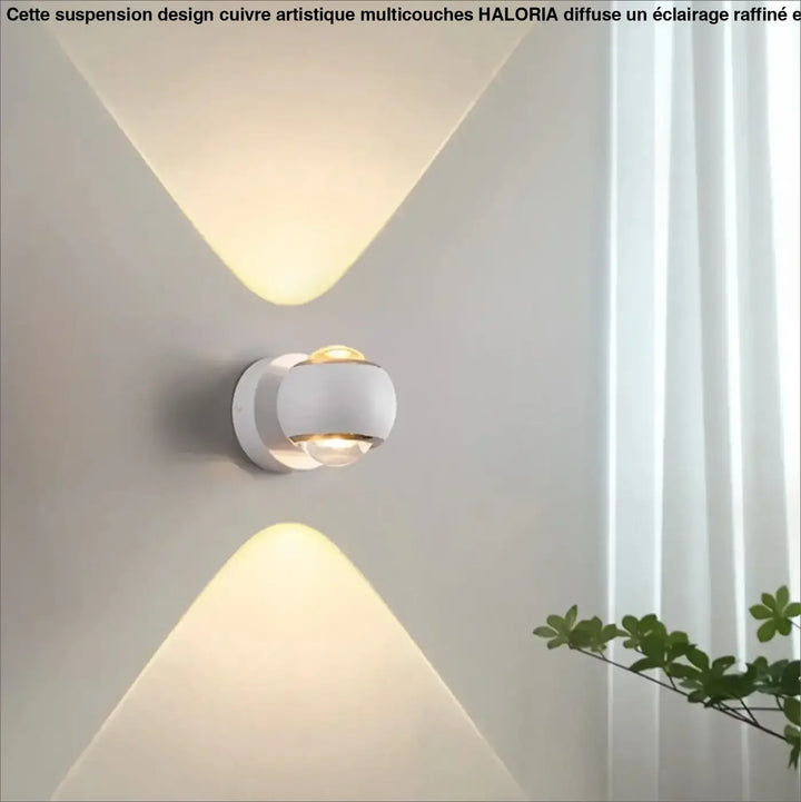 Applique Murale LED Design Moderne Ronde Blanche Ou Noire

