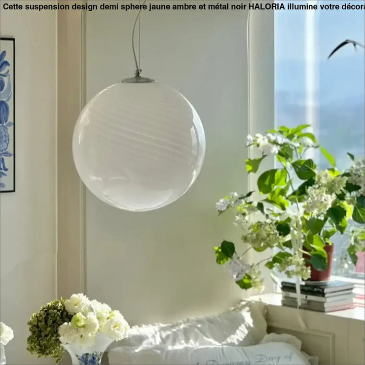Suspension Moderne en Verre Coloré pour Intérieur Élégant
