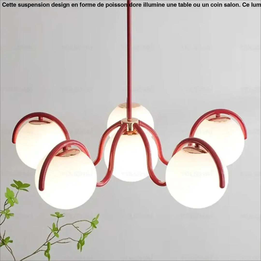 Cream Wind Magic Bean French Living Room Pendant Light Simple Bedroom Dining Room Children’s Room Study Nordic Light