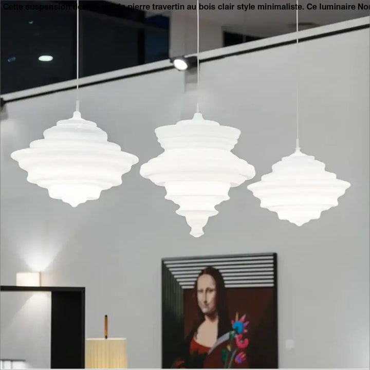 Suspension luminaire en verre style art déco élégant