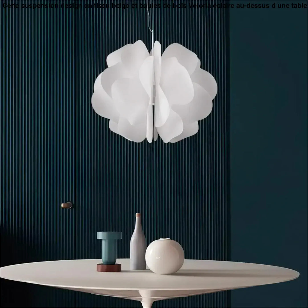 Suspension Luminaire Blanche En Céramique Design