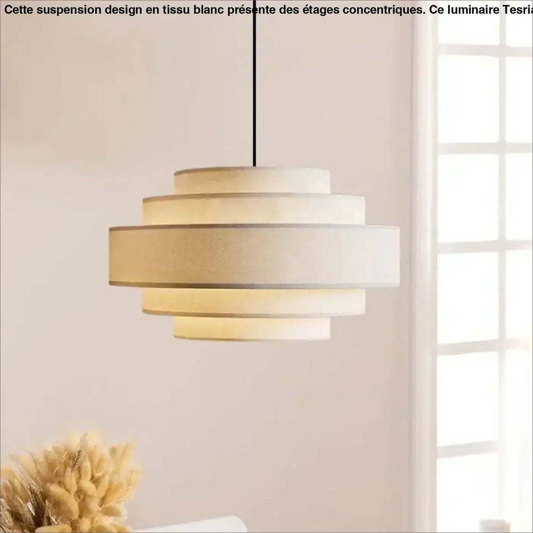 Nordic Fabric Pendant Light Wabi Sabi Led Chandelier for Living Room Bedroom Home Decor White cloth Pendant lamp