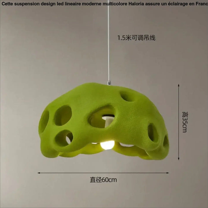 Suspension luminaire en résine design moderne