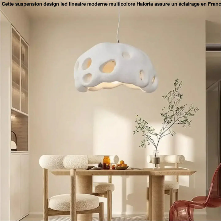 Suspension luminaire en résine design moderne