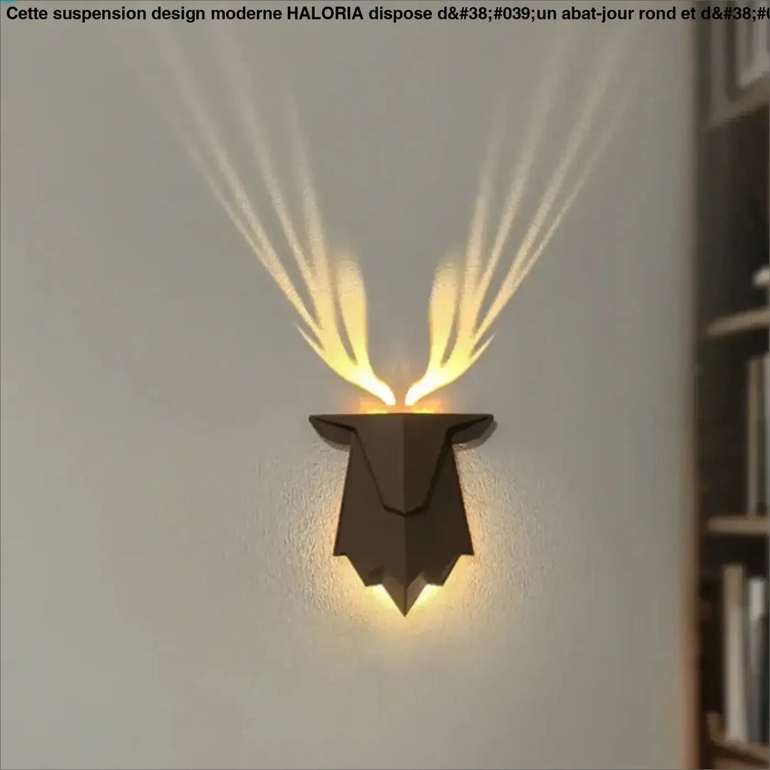Applique Murale Décorative Tête De Cerf Avec Éclairage LED