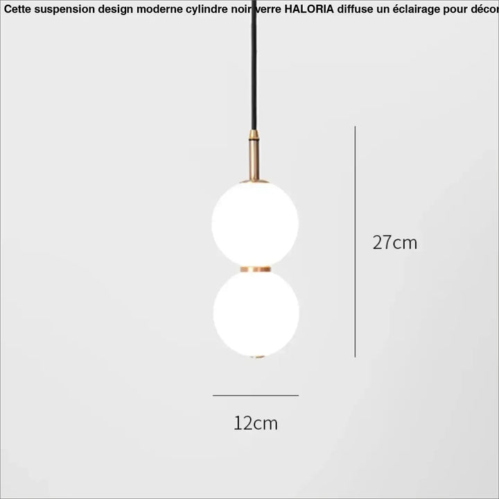 Suspension Contemporaine Globe Verre Transparent Élégante


