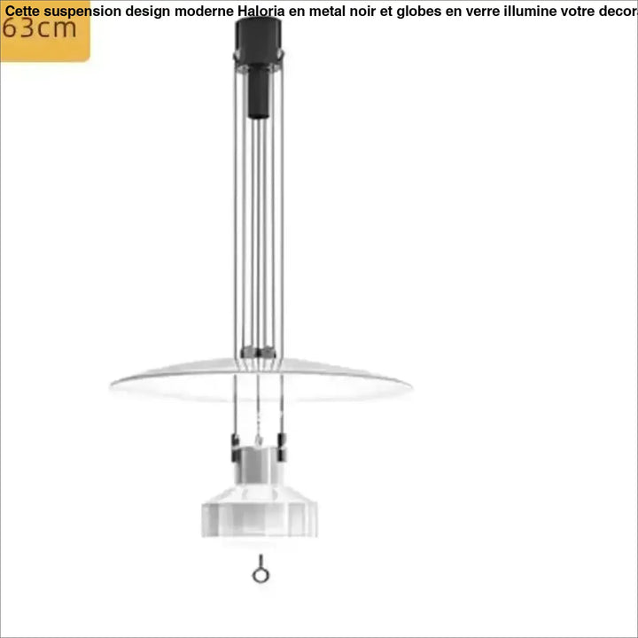 Suspension à diffuseur circulaire style contemporain