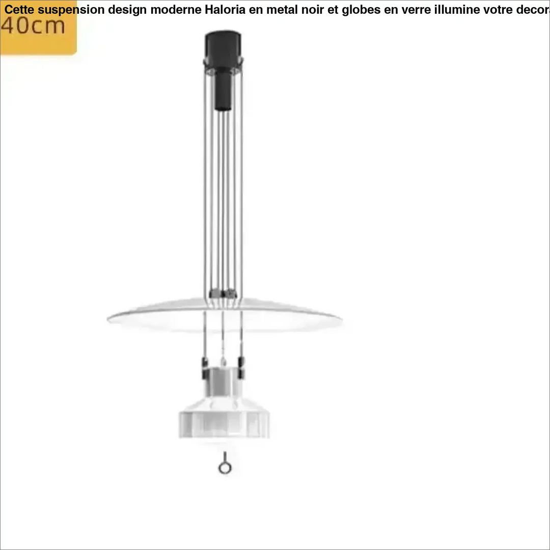 Suspension à diffuseur circulaire style contemporain