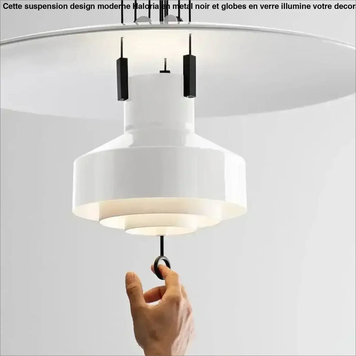 Suspension à diffuseur circulaire style contemporain