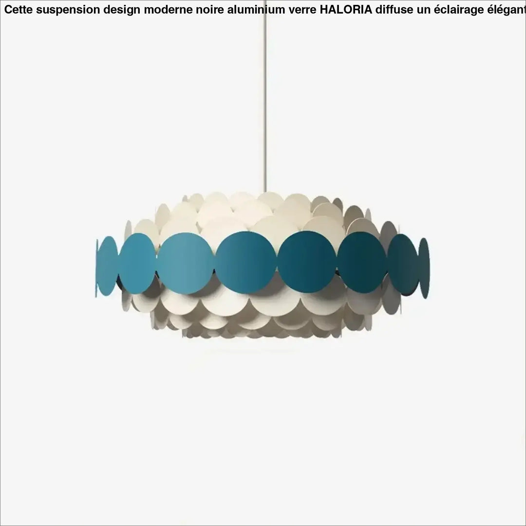 Suspension design moderne à disques métalliques élégants