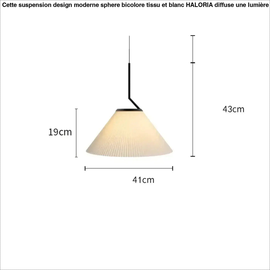 Suspension luminaire blanche au style nordique épurée