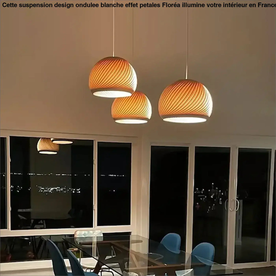 Suspension moderne en bois design élégant style chic