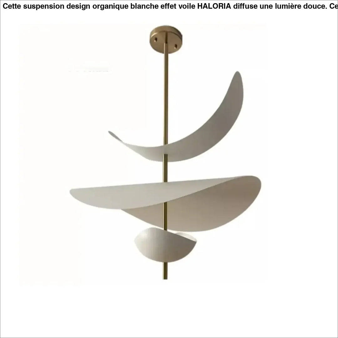 Suspension Luminaire Moderne Design Sculptural Blanc Élégant