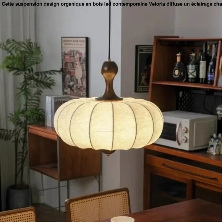 Suspension luminaire en papier blanc inspirée du style japonais