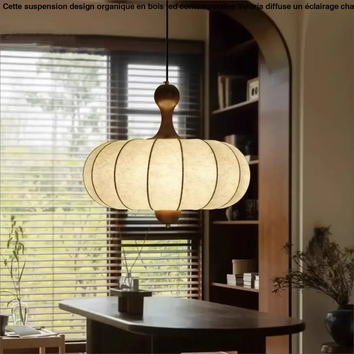 Suspension luminaire en papier blanc inspirée du style japonais