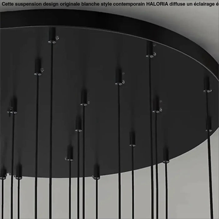 Suspension Design Moderne Cylindres Noirs Multiples Élégante