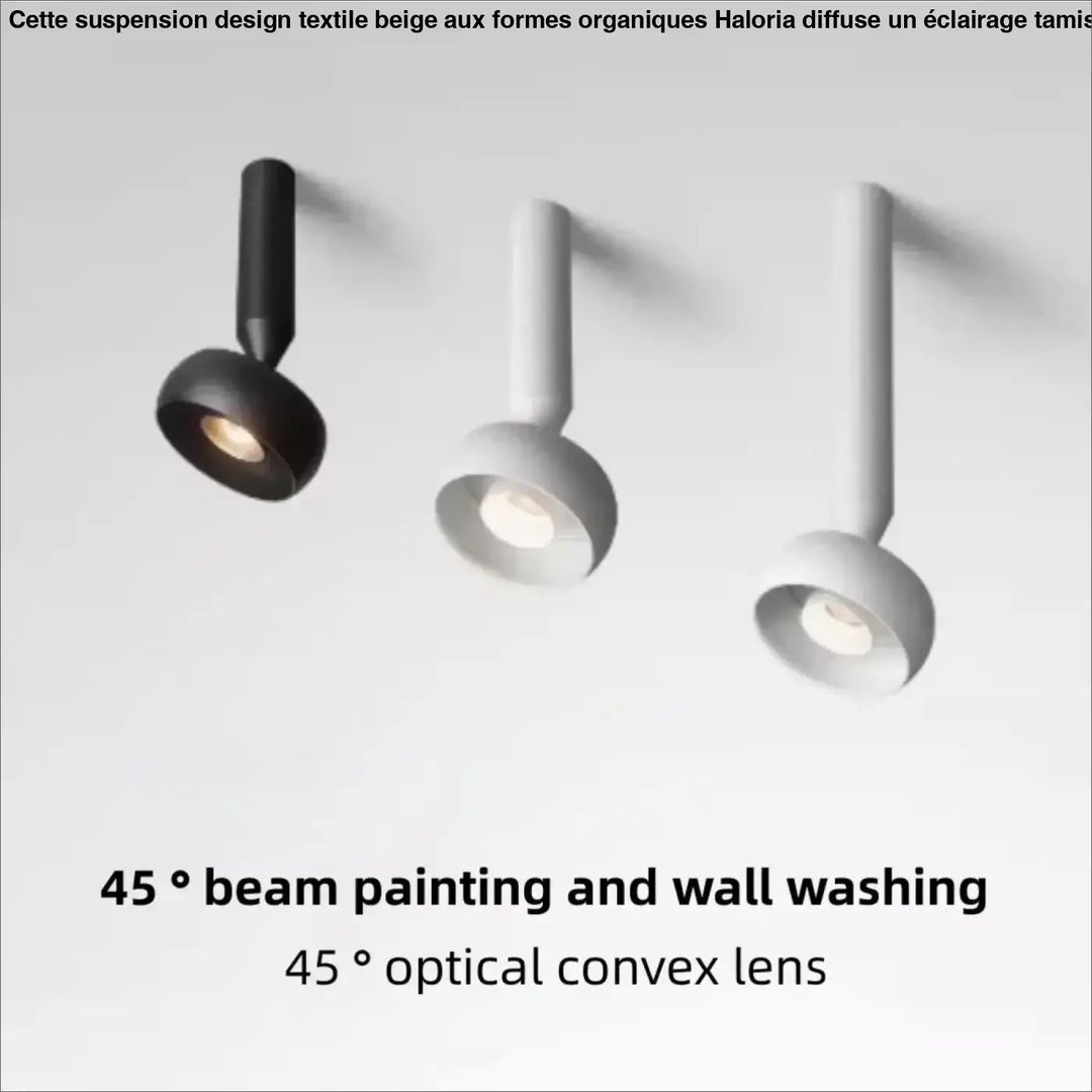 Suspension spot led ajustable pour éclairage architectural