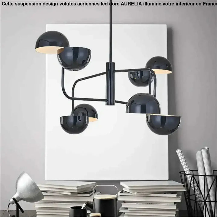 Suspension Design Boules Chromées Effet Miroir Contemporain
