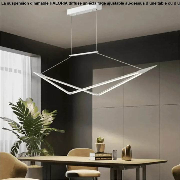 Suspension Dimmable Forme Croix Acrylique Moderne
