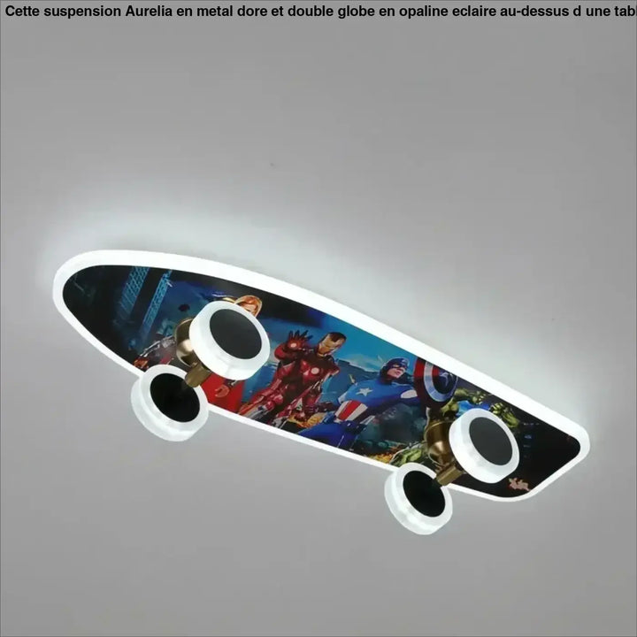 Creative Skateboard Ceiling Lights Nordic New Designer Children’s Room Lamps Modern Boy Girl Living Room Cartoon Decor