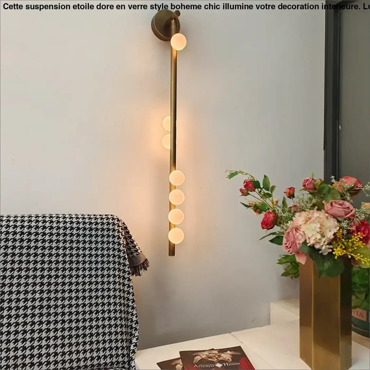 Nordic Designer Long Wall Lamp Vertical Sconce Light for Living Room Bedroom