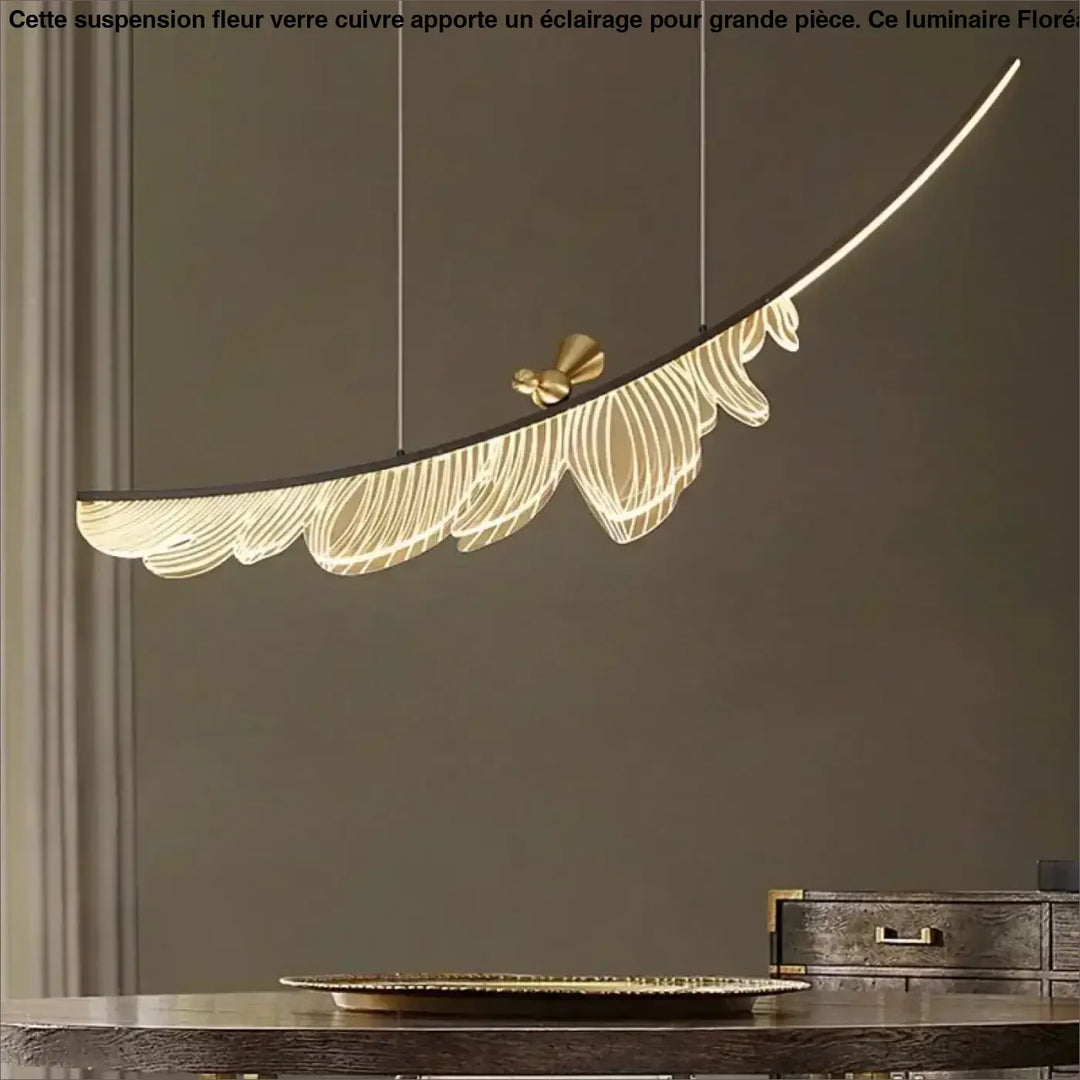 Suspension décorative plume moderne haut de gamme