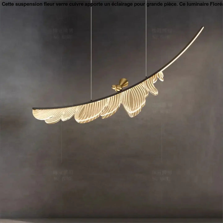 Suspension décorative plume moderne haut de gamme