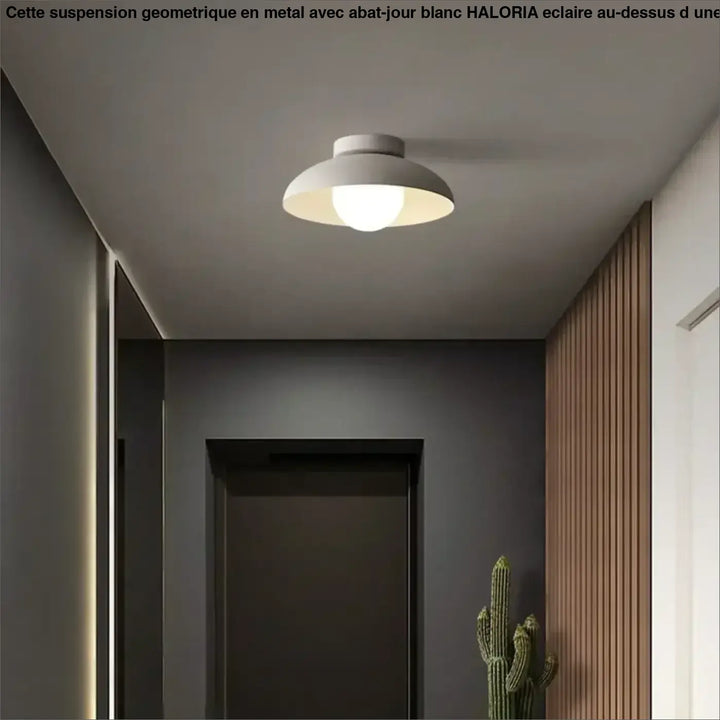 Plafonnier Contemporain Avec Abat-Jour Évasé Rond

