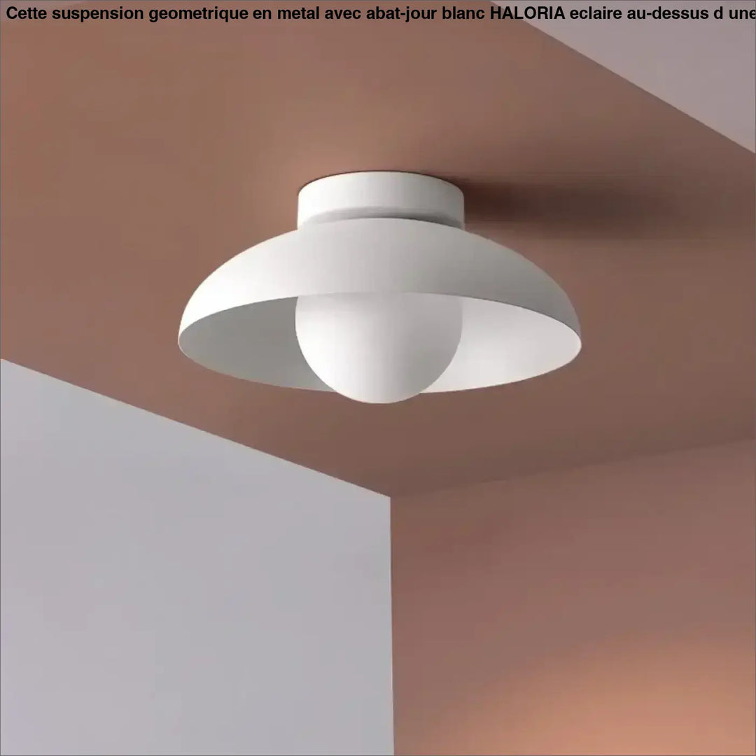 Plafonnier Contemporain Avec Abat-Jour Évasé Rond


