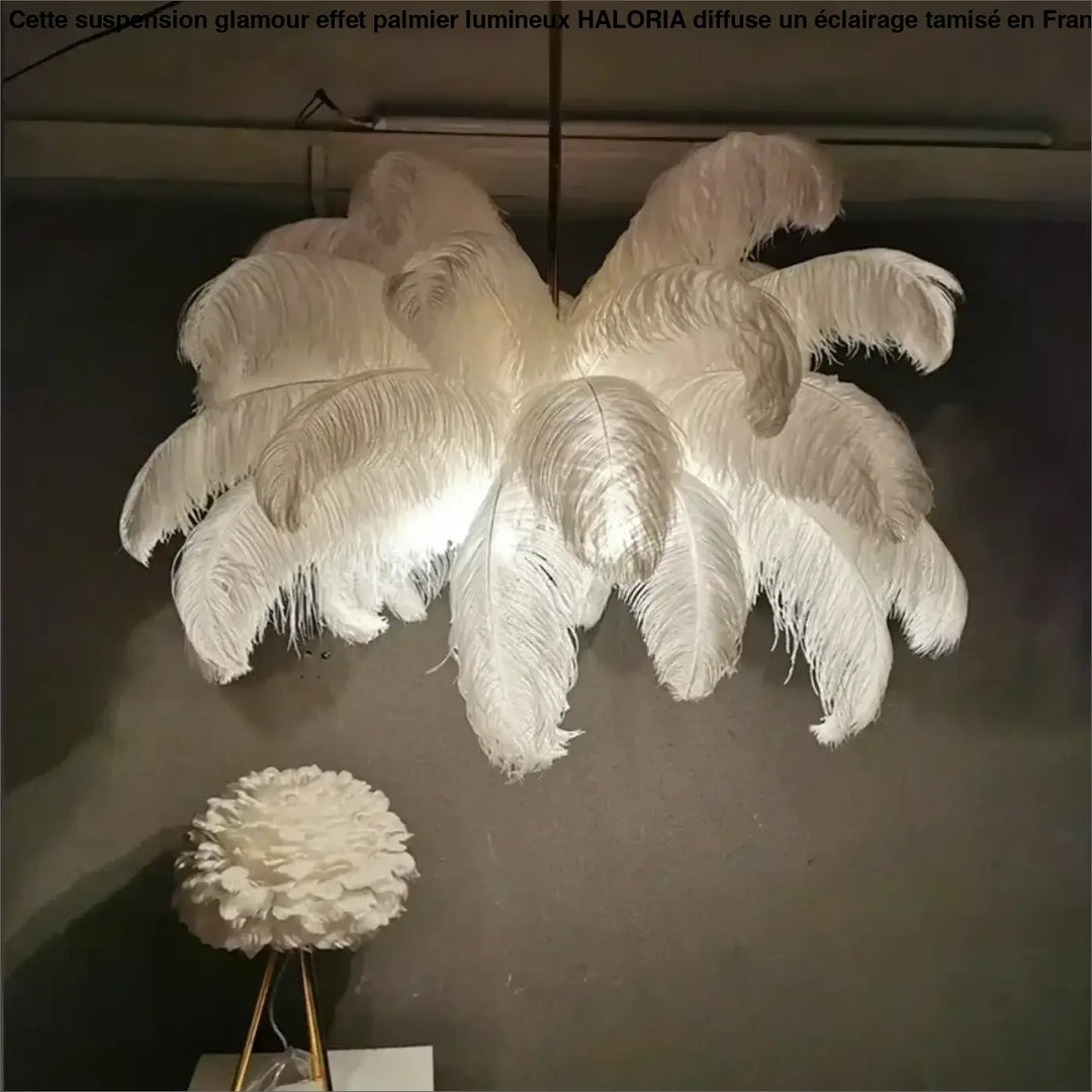 Suspension glamour effet palmier lumineux

