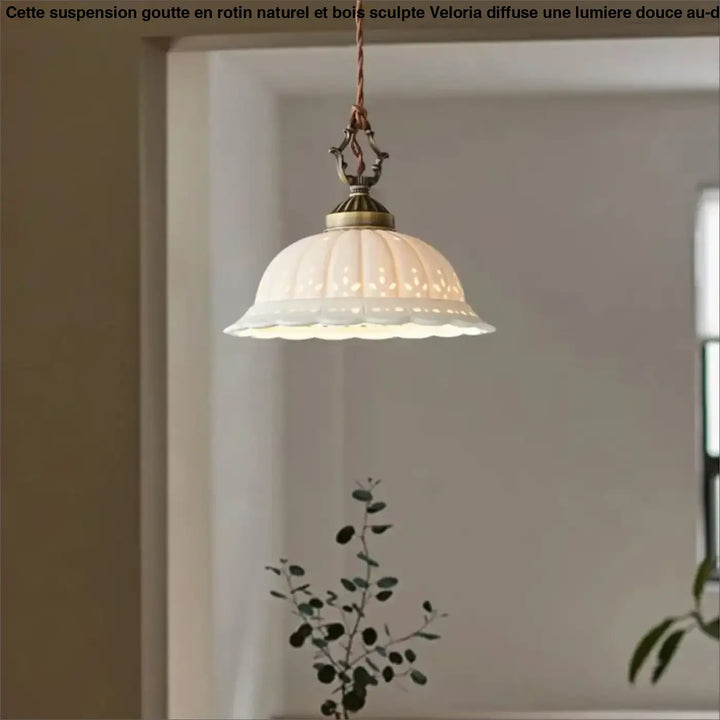 Vintage White Ceramic Pendant Light Old Copper Dining Room Bar Bedroom Lamp E27 Bulb Dropshipping Wire Adjustable Room