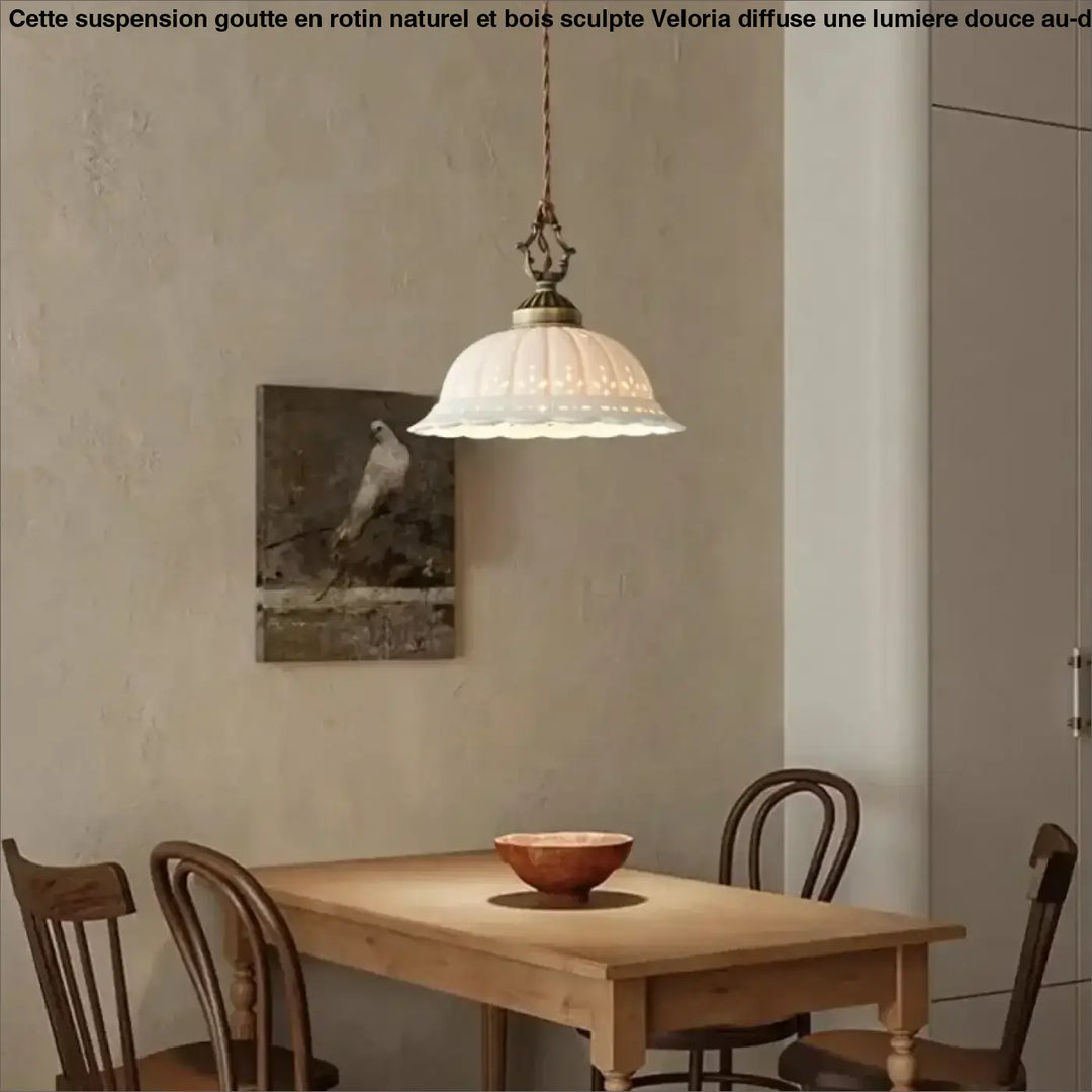 Vintage White Ceramic Pendant Light Old Copper Dining Room Bar Bedroom Lamp E27 Bulb Dropshipping Wire Adjustable Room