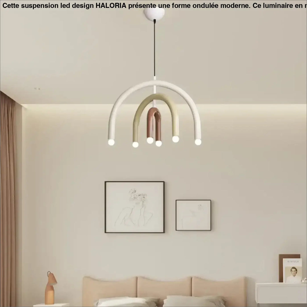 Suspension Enfant Arc-En-Ciel Design Pastel Moderne

