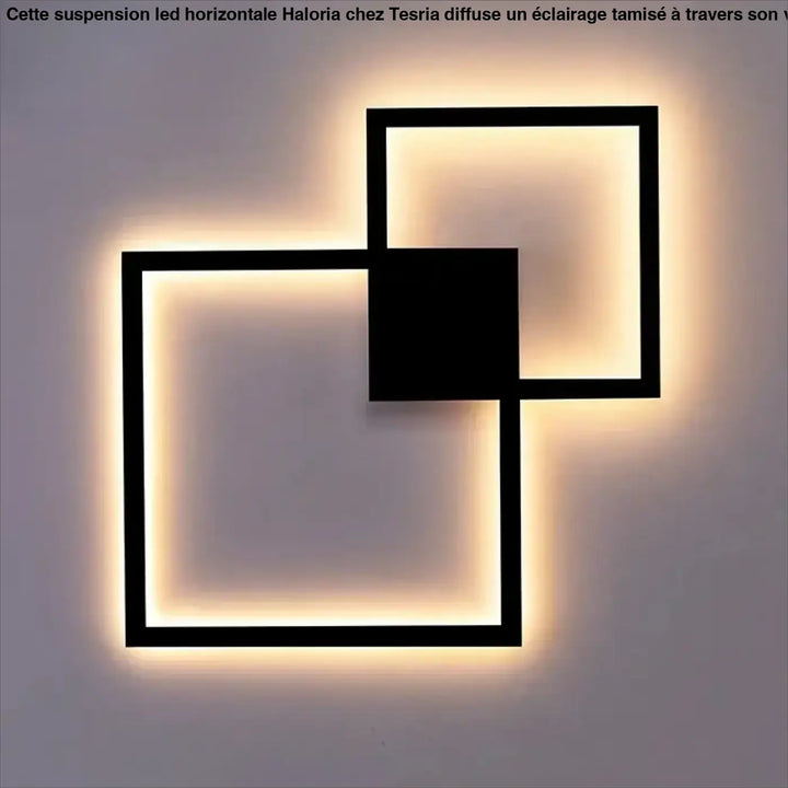 Applique murale led à formes carrées contemporaines au style chic