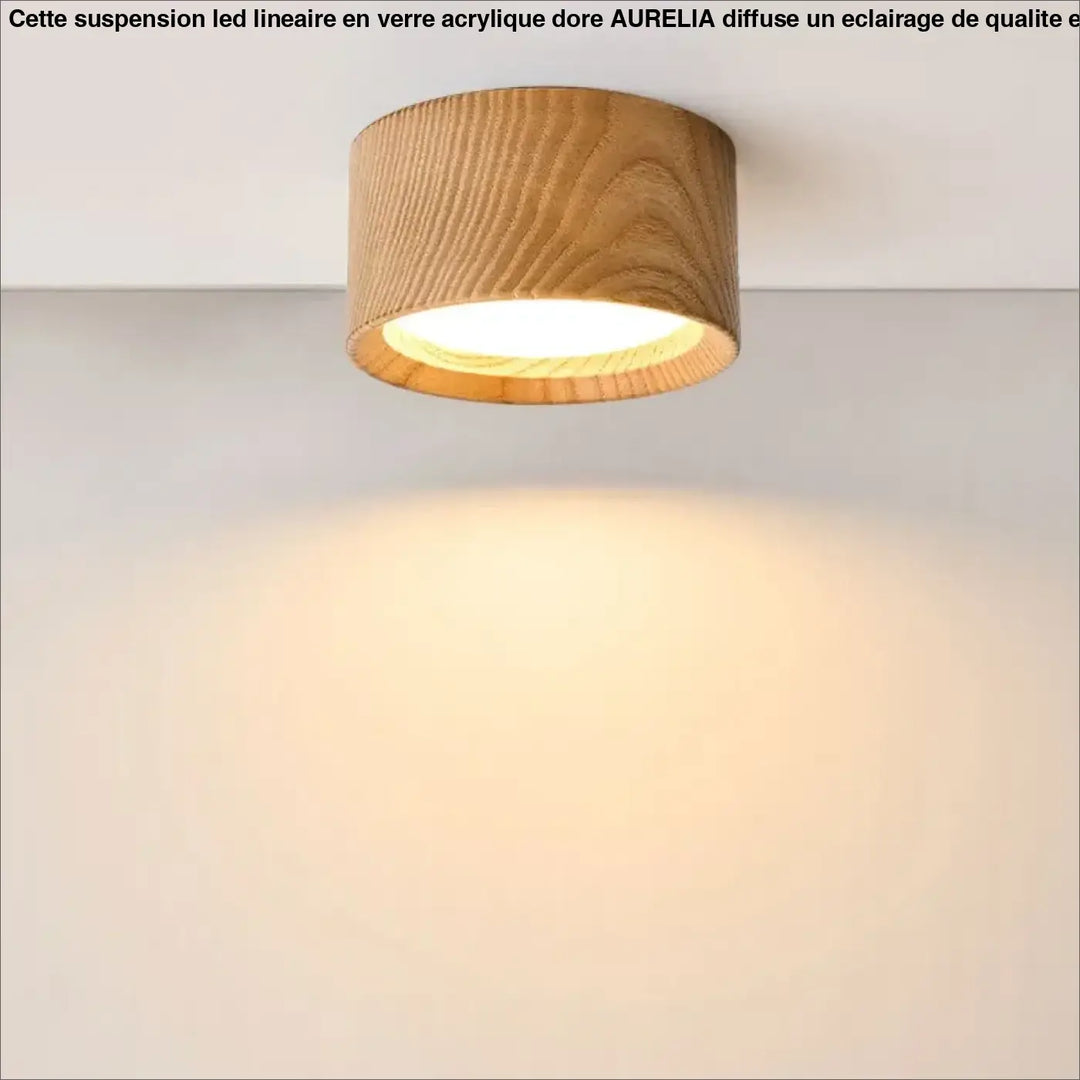 Plafonnier led beige encastré pour salon ou couloir élégant