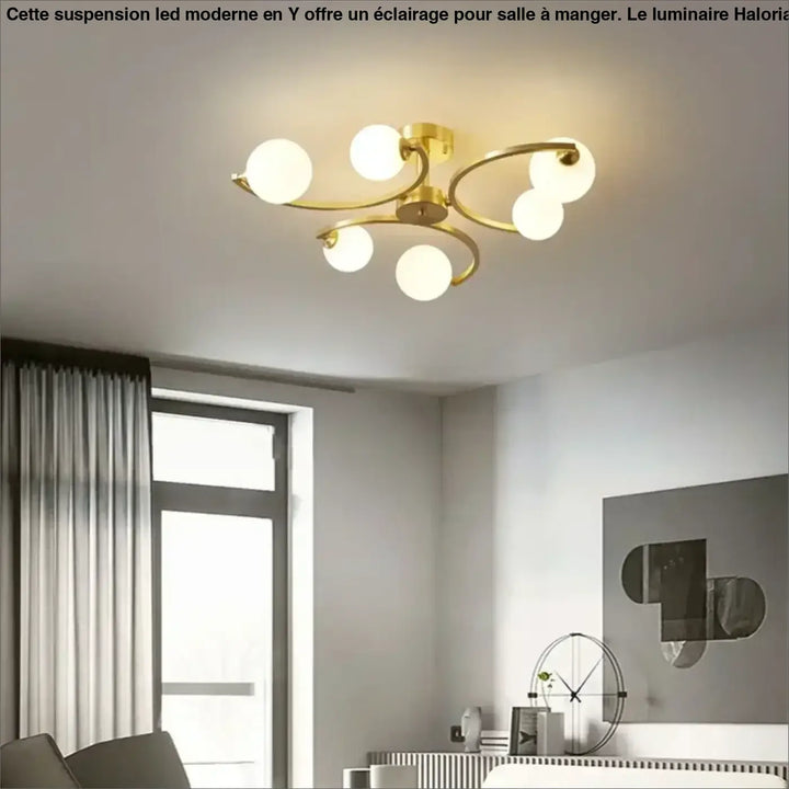 Designer Glass Ceiling Lamp Suspension Pendant Light for Living Dining Room Bedroom
