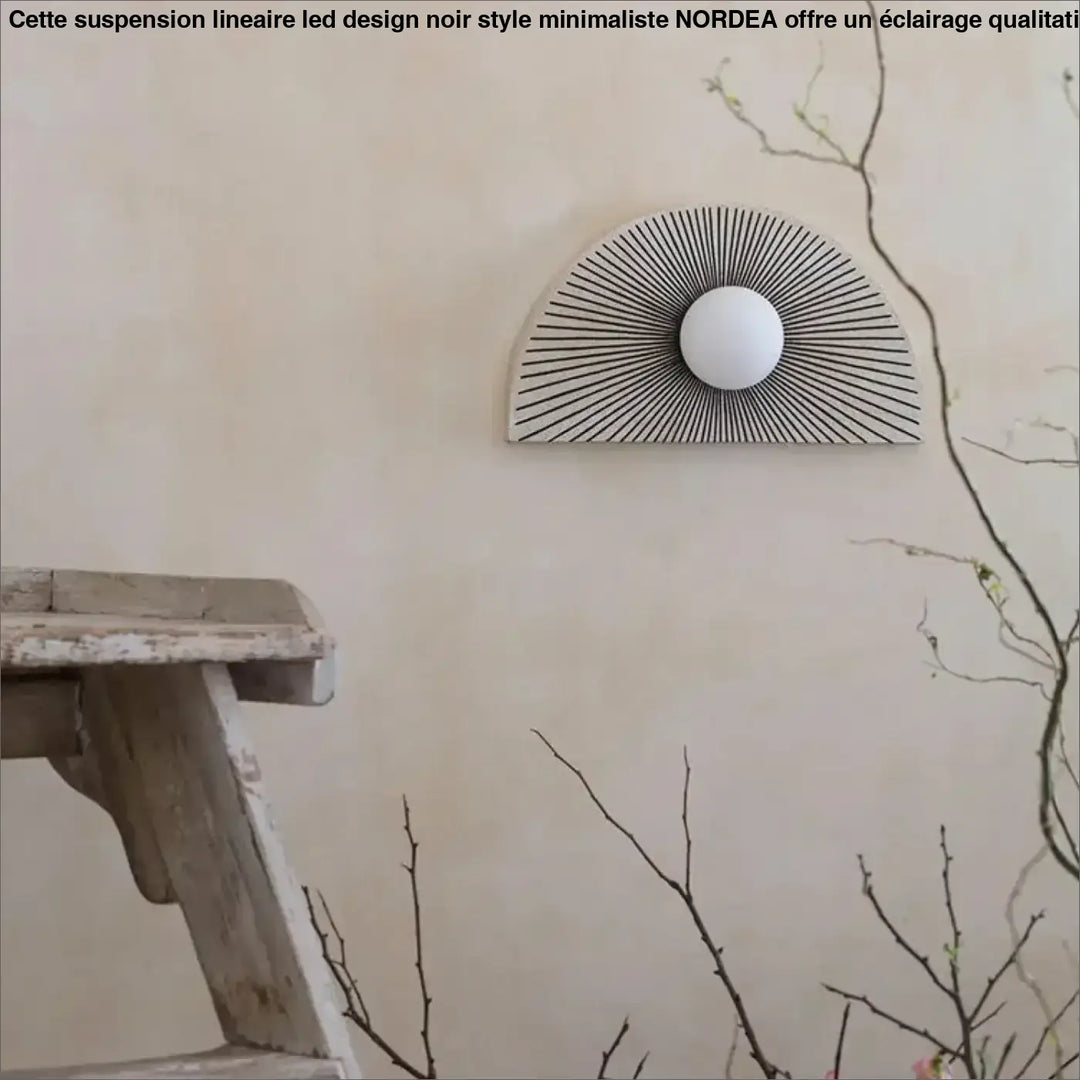 Applique murale élégante design rayé ou bicolore élégant