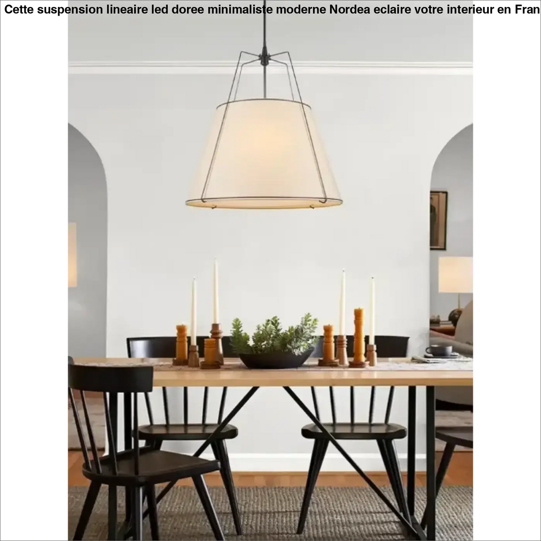 Suspension élégante en tissu pour salon ou chambre

