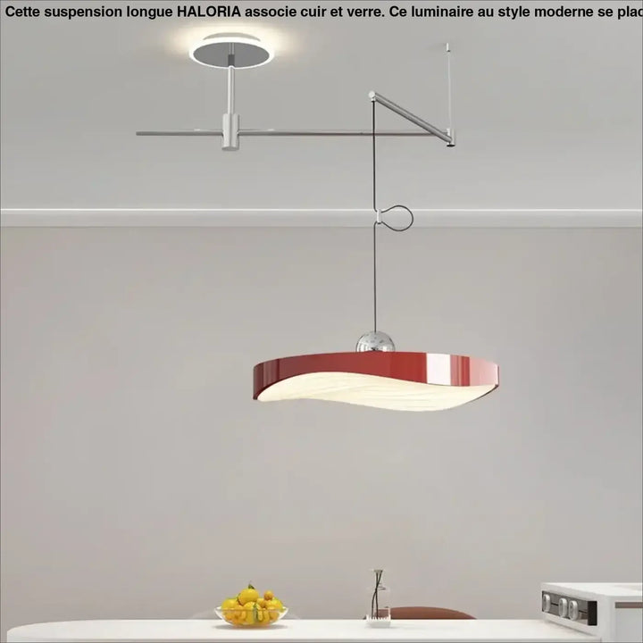 Suspension moderne éclairage doux raffiné ambiance chic
