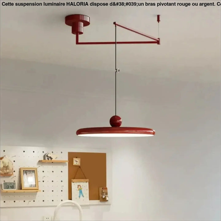 Suspension Luminaire À Bras Pivotant Pour Cuisine Ovale Acrylique