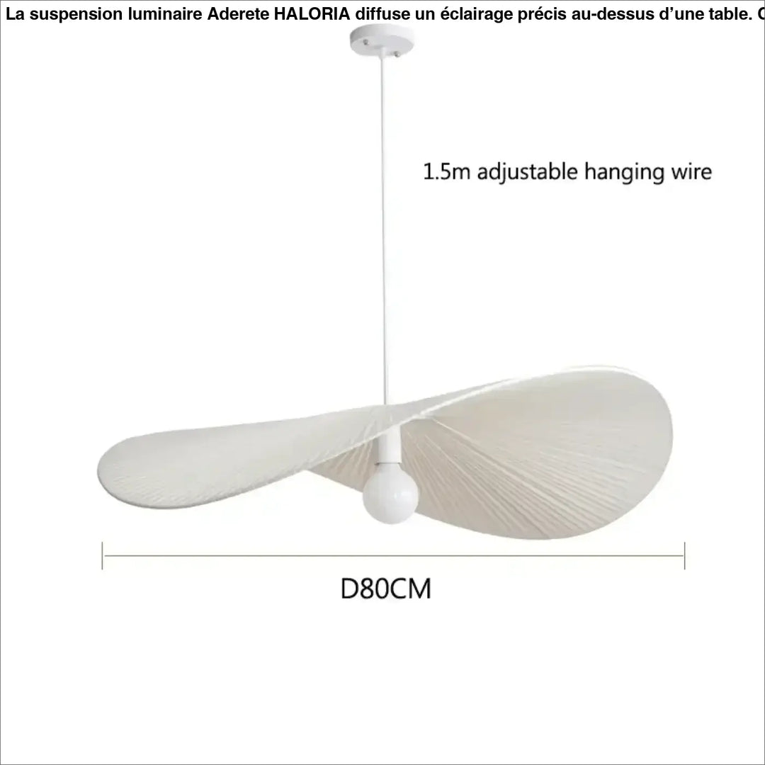 Suspension luminaire ondulée style japandi bois clair beige