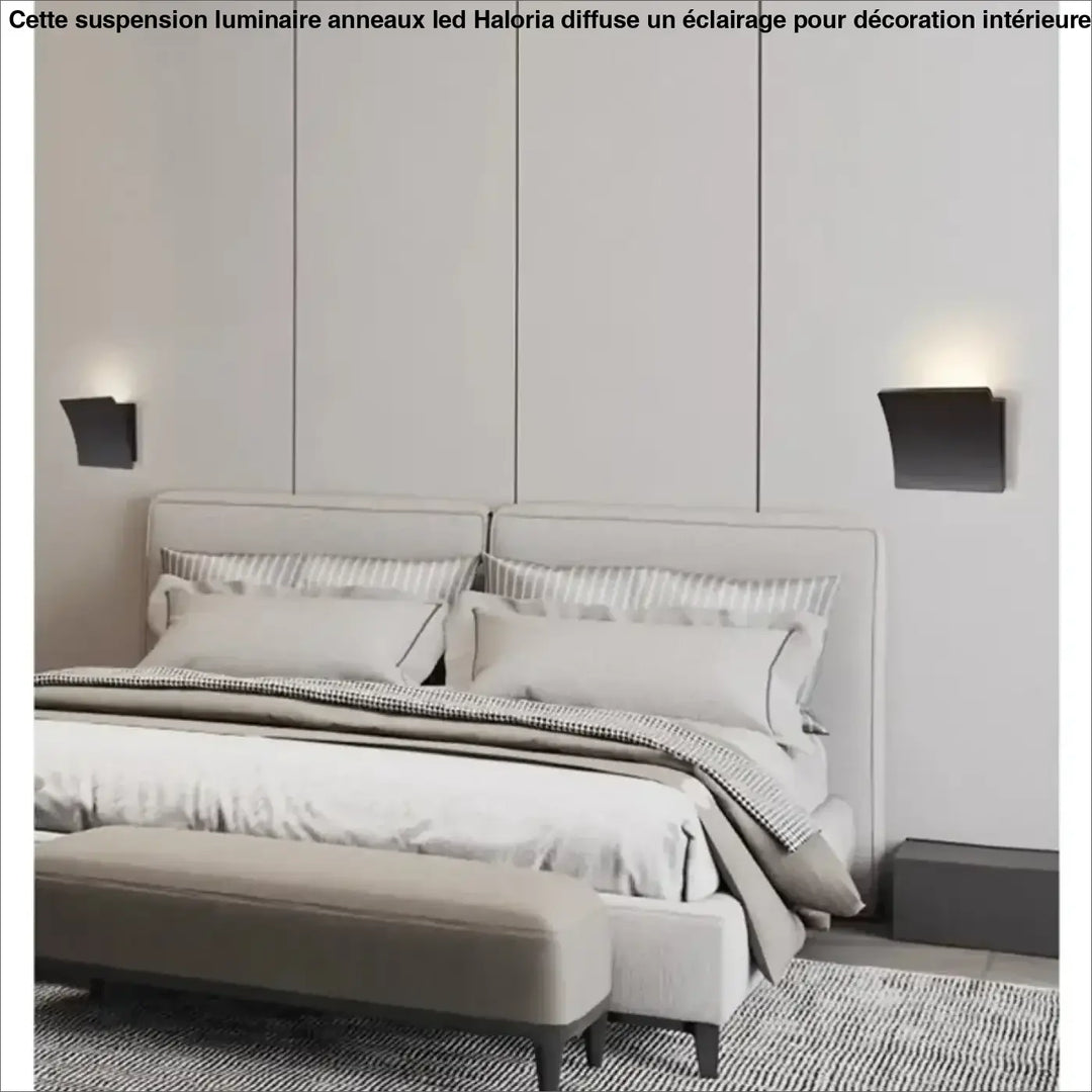 Applique murale minimaliste courbe contemporaine au style épuré
