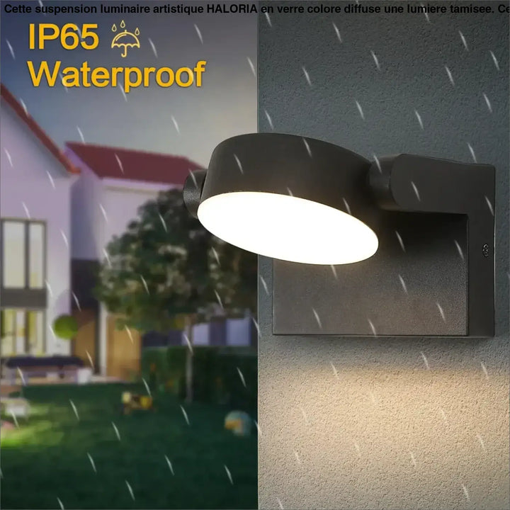 Applique murale LED noire orientable design moderne minimaliste

